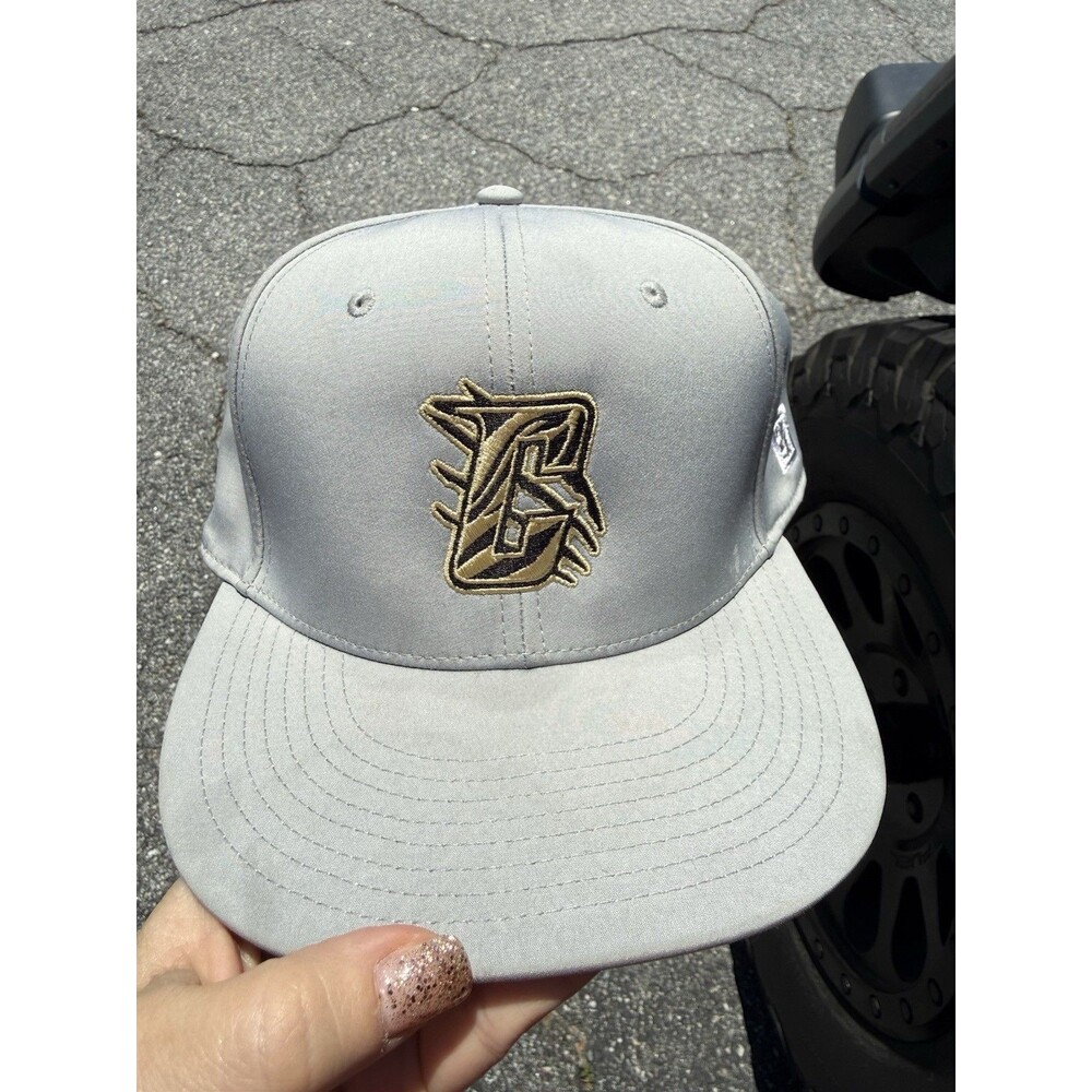 The Game Fitted Hat Medium White Black Gold With C